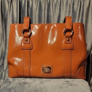 Brown Patent Leather Liz Claiborne Purse